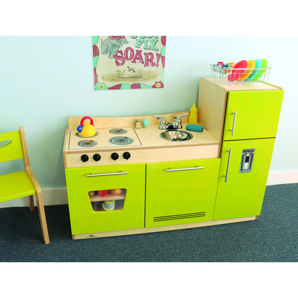 Whitney Bros. 3 Piece Contemporary Toddler Kitchen Set & Reviews Wayfair